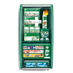 Detectable Plasters First Aid & Burn Station