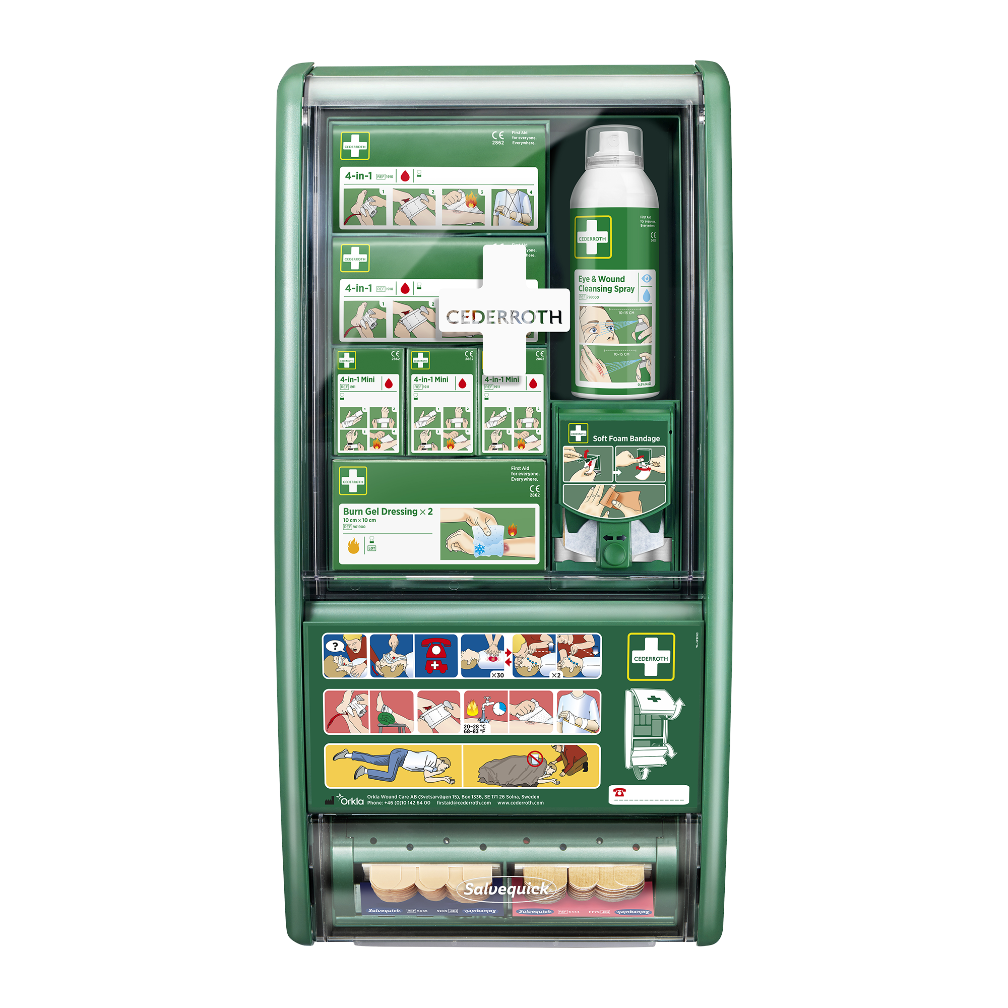 Soft Foam incl Dispenser First Aid Station