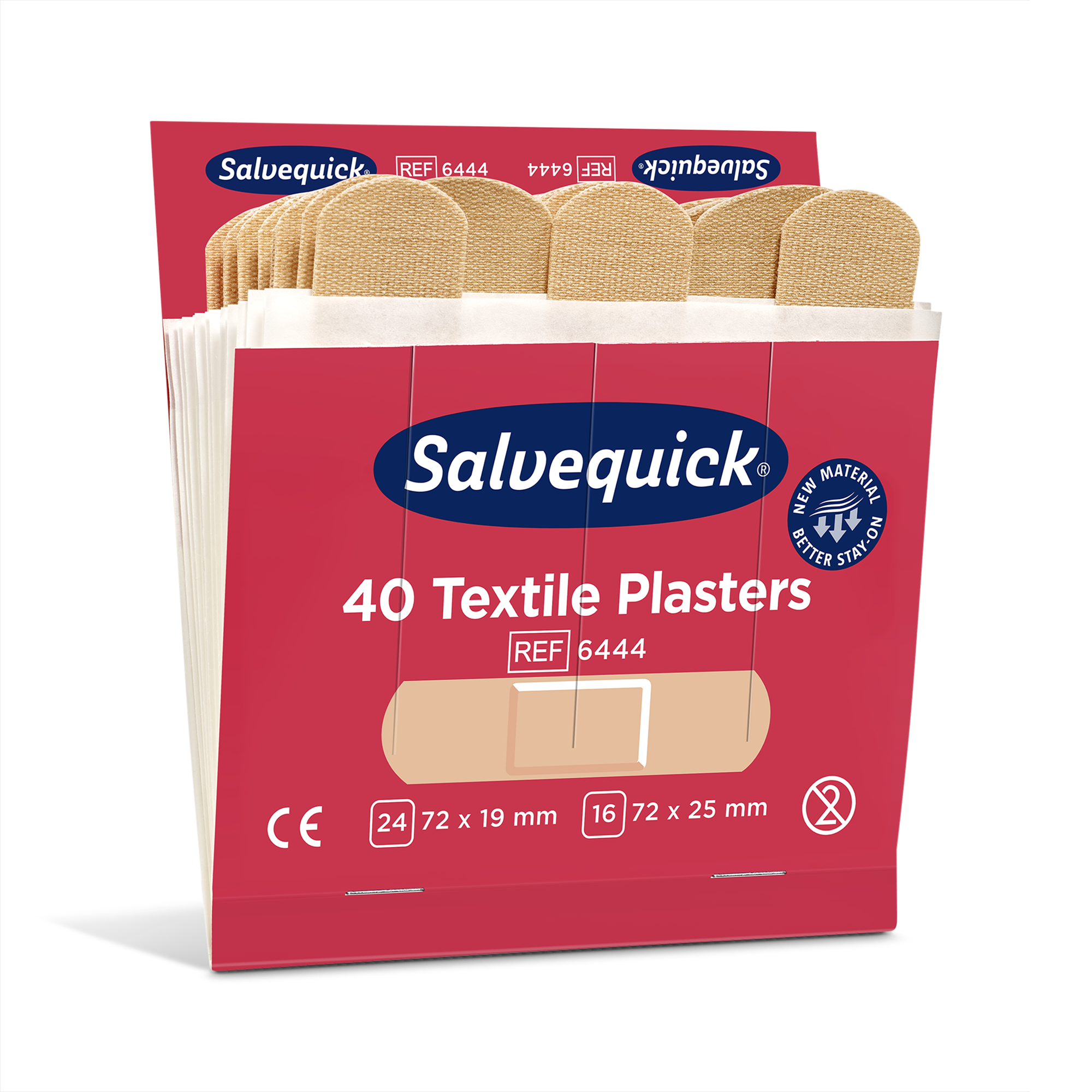Tekstilplastre 40 stk., 6 refill