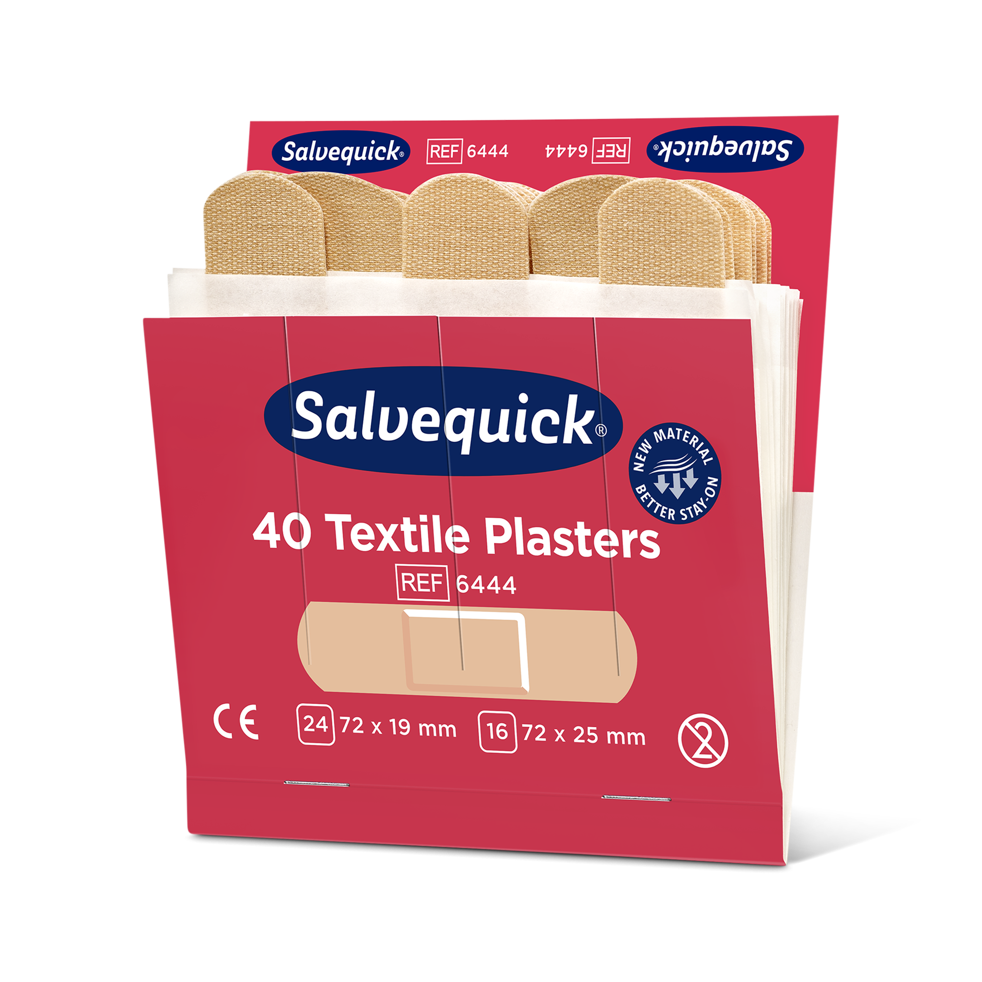 Tekstilplastre 40 stk., 6 refill