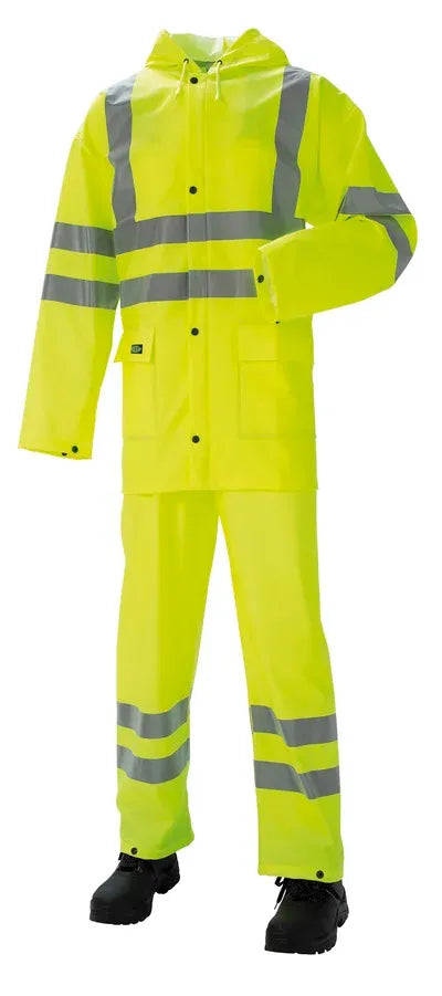 J.A.K. 11118 Hi-Viz Regnsæt Gul