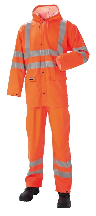 J.A.K. 11118 Hi-Viz Regnsæt Orange